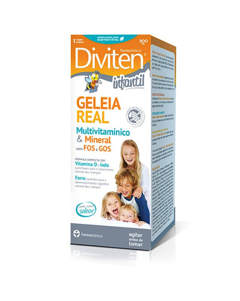 Diviten Infantil Geleia Real - 300ml - Farmodiética - naturvida.pt