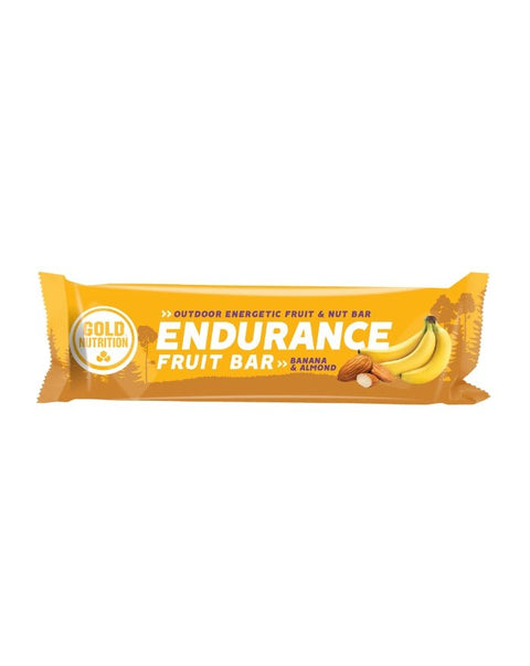 Endurance Fruit Bar Banana e Amêndoa - Caixa 15uni x 40g - Gold Nutrition - naturvida.pt