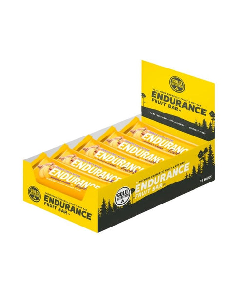 Endurance Fruit Bar Banana e Amêndoa - Caixa 15uni x 40g - Gold Nutrition - naturvida.pt