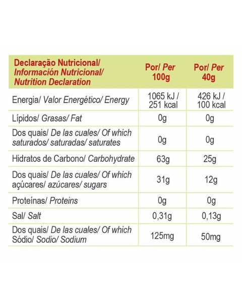 Energy Gel Morango e Lima - Caixa 16uni x 40g - Gold Nutrition - naturvida.pt