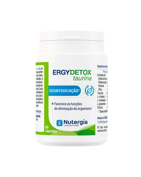 ErgyDetox Taurina - 60 Cápsulas - Nutergia - naturvida.pt