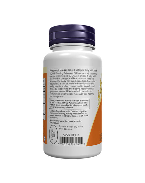 Aceite de Onagra 500 mg - 100 Cápsulas - Now Foods