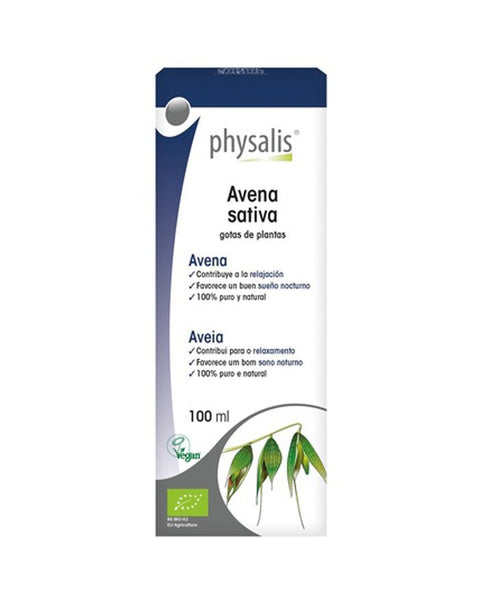 Extrato de Aveia Sativa Bio Gotas - 100ml - Physalis - naturvida.pt