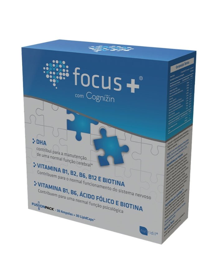 Focus+ - 30 Fusionpack - Nutridil - naturvida.pt