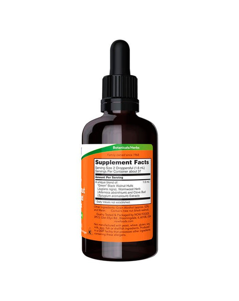 Fresh "Green" Black Walnut Wormwood Complex - 59ml - Now Foods - naturvida.pt