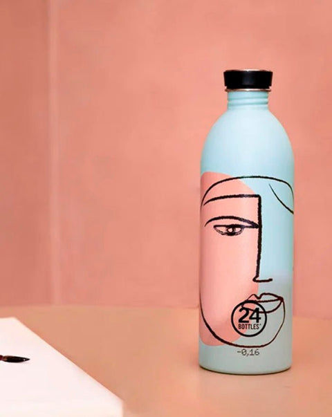 Garrafa de Inox Urban Bottle Blue Calypso - 1000ml - naturvida.pt