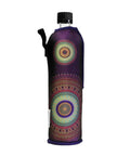 Garrafa de Vidro C/ Capa Neoprene Mandala - 500ml - naturvida.pt