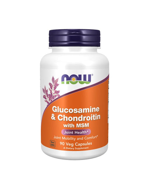 Glucosamina, Condroitina e MSM - 90 Cápsulas - Now Foods - naturvida.pt