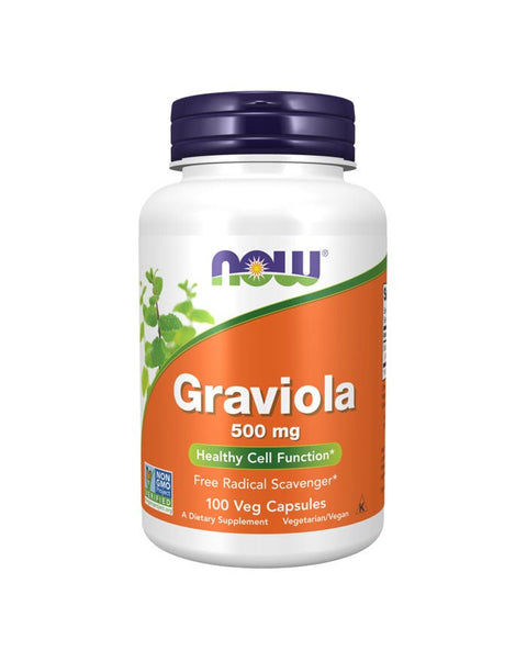 Graviola 500mg - 100 Cápsulas - Now Foods - naturvida.pt