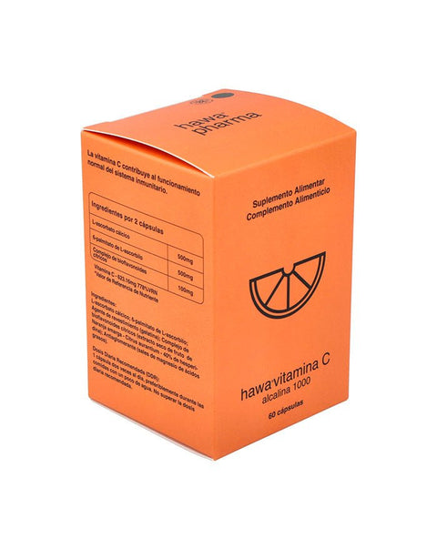 Hawa Vitamina C Alcalina 1000 - 60 Cápsulas - 2M Pharma - naturvida.pt