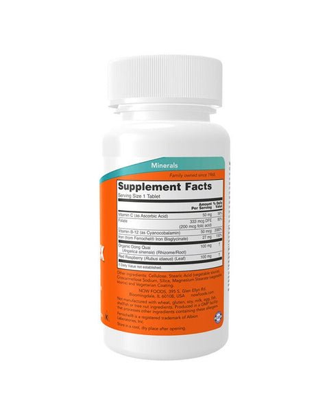 Iron Complex - 100 Comprimidos - Now Foods - naturvida.pt