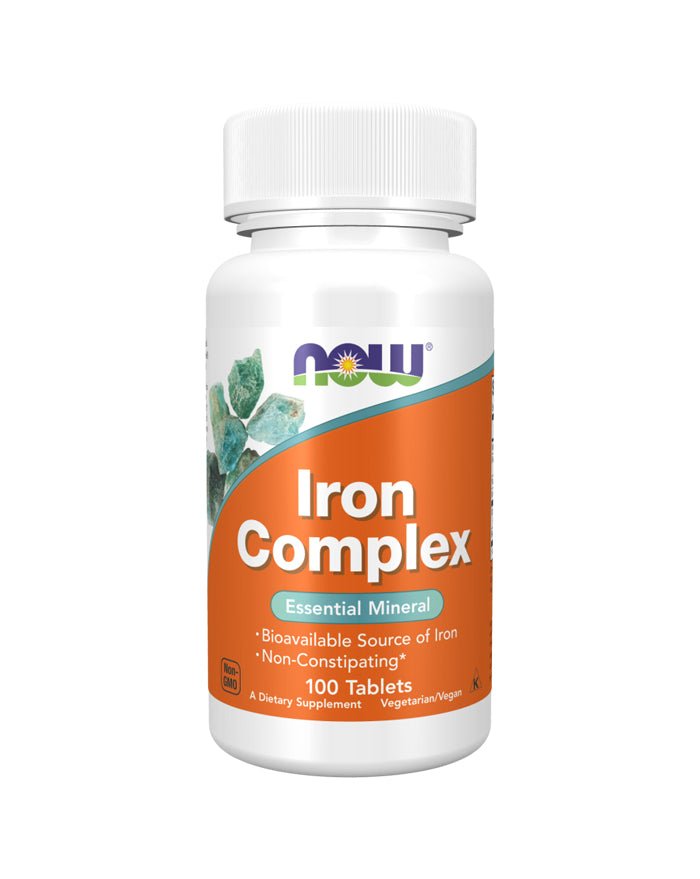 Iron Complex - 100 Comprimidos - Now Foods - naturvida.pt