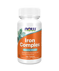 Iron Complex - 100 Comprimidos - Now Foods - naturvida.pt