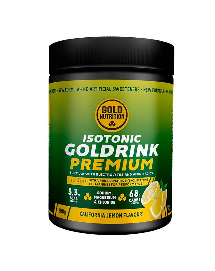 Isotonic Gold Drink Premium - 600g Lemon - Gold Nutrition - naturvida.pt