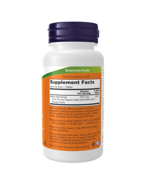 Kelp 150mcg - 200 Comprimidos - Now Foods - naturvida.pt