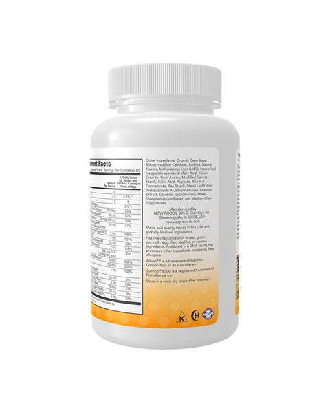 Limonada de bayas Kid Vits - 120 tabletas masticables - Now Foods