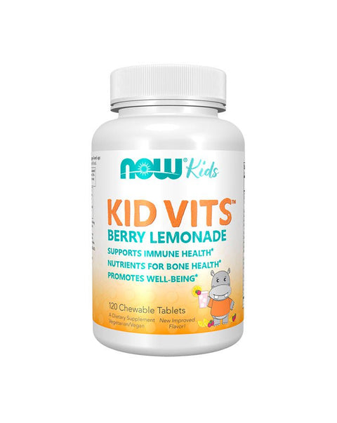 Kid Vits Berry Lemonade - 120 Comprimidos Mastigáveis - Now Foods - naturvida.pt