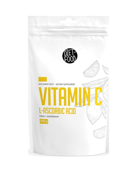 L - Ascorbic Acid (Vitamina C em pó) - 200 grs - Dietfood - naturvida.pt
