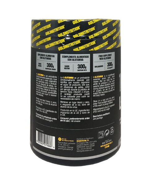 L - Glutamine 100% - 300 grs - Gold Nutrition - naturvida.pt