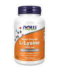 L-Lysine 1000mg atras - 100 Comprimidos - Now Foods - naturvida.pt