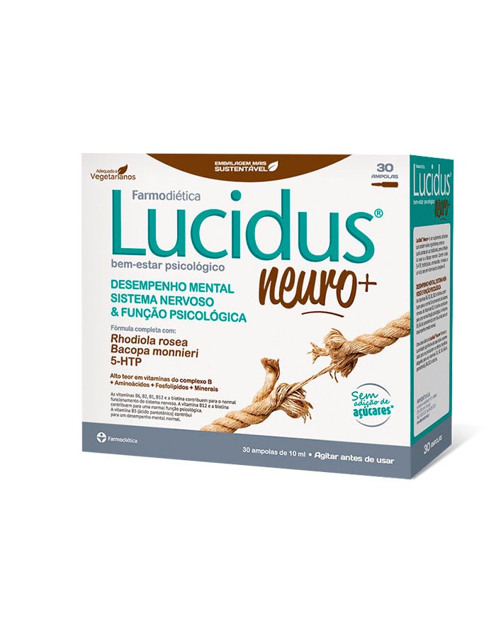 Lucidus Neuro+ - 30 Ampolas - Farmodiética - naturvida.pt