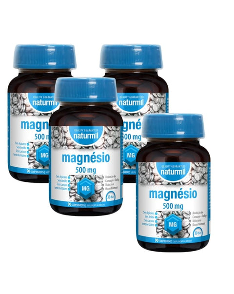 Magnésio 500mg - Pack 4x90 Comprimidos - Dietmed - naturvida.pt