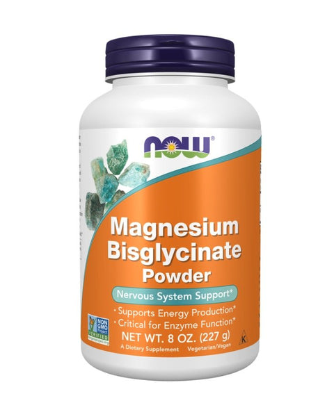 Magnesium Bisglycinate Powder - 227 grs - Now Foods - naturvida.pt
