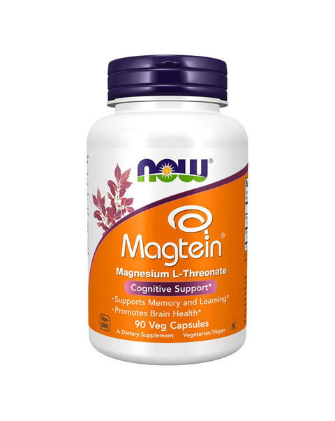 Magtein (L-Treonato de Magnésio) - 90 Cápsulas - Now Foods - naturvida.pt