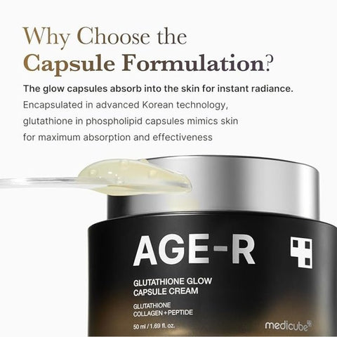 Medicube AGE-R Glutathione Glow Capsule Cream 50ml - naturvida.pt