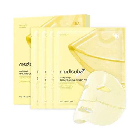 Medicube Kojic Acid Turmeric Brightening Gel Mask 4pcs - naturvida.pt