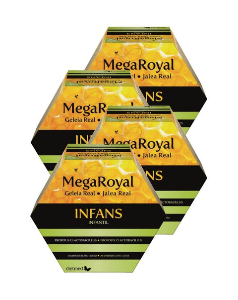 Mega Royal Infans - Pack 4x20 Ampolas - Dietmed - naturvida.pt