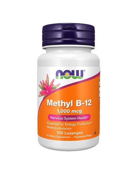 Methyl B12 1000mcg - 100 Losangos - Now Foods - naturvida.pt
