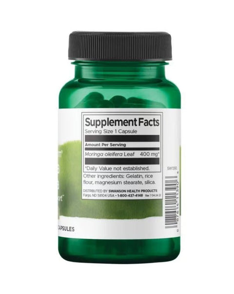 Moringa Oleifera 400mg - 60 Cápsulas - Swanson - naturvida.pt