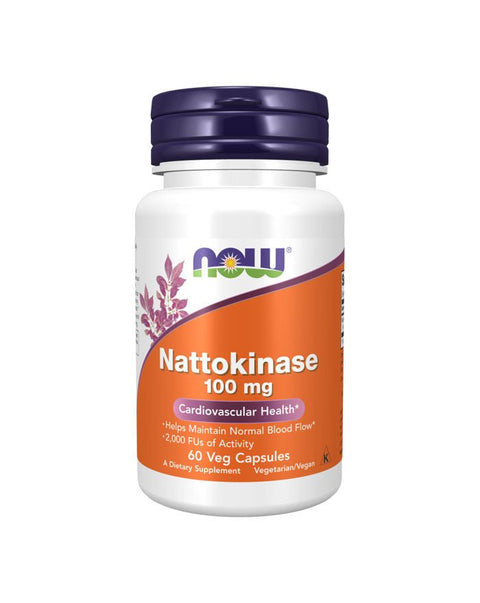 Nattokinase 100mg - 60 Cápsulas - Now Foods - naturvida.pt
