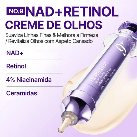 numbuzin No.9 NAD+ Retinol Volumetox Creme de Olhos - 10ml - naturvida.pt
