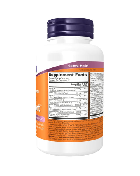 Ocu Support Clinical Strenght - 90 Cápsulas - Now Foods