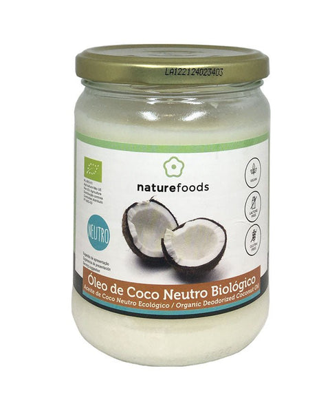 Óleo de Coco Neutro Bio - 400 grs - Naturefoods - naturvida.pt