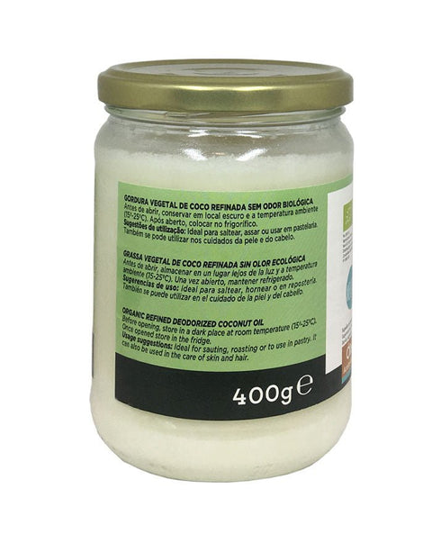 Óleo de Coco Neutro Bio - 400 grs - Naturefoods - naturvida.pt
