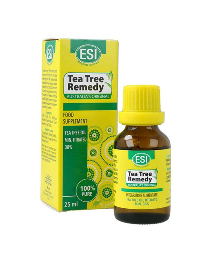 Óleo Essencial de Tea Tree 100% Puro - 25 ml - ESI - naturvida.pt