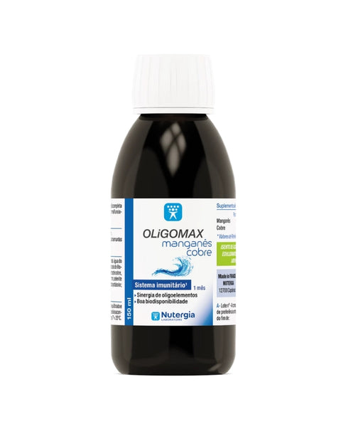 Oligomax manganês-cobre - 150ml - Nutergia