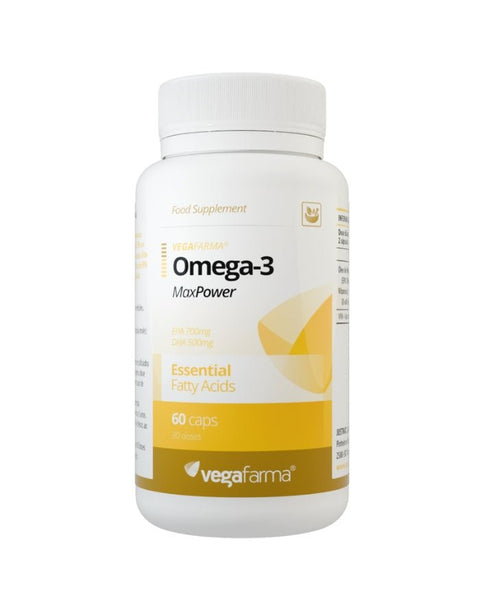 Omega 3 Max Power - 60 Cápsulas - Vegafarma - naturvida.pt