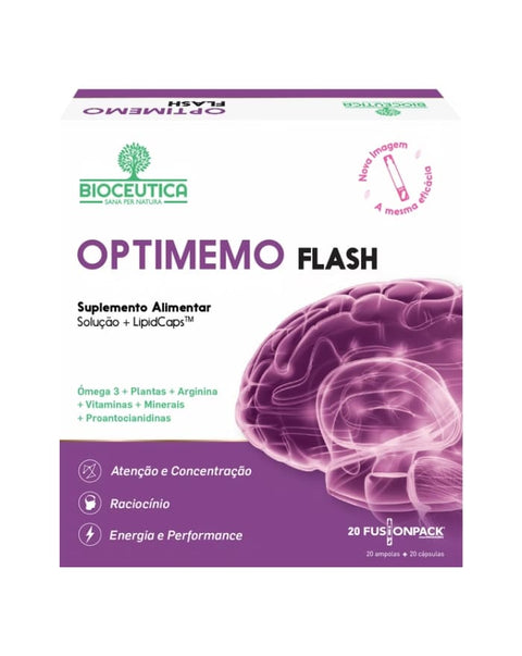 Optimemo Flash - 20 Fusionpack - Biocêutica - naturvida.pt