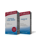 Pack Vitamina D3 3000ui + Vitamina K2 90µg - Vitalize - naturvida.pt