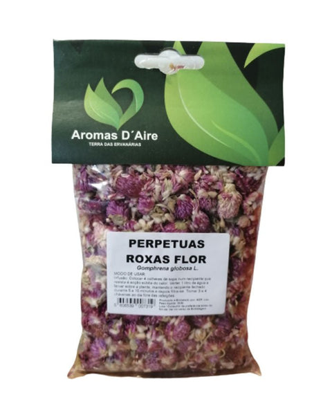 Perpétuas Roxas Flor - 50 grs - naturvida.pt