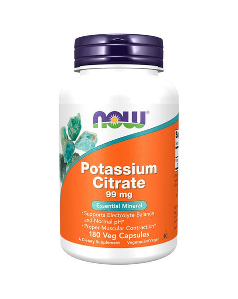 Potassium Citrate 99mg - 180 Cápsulas - Now Foods - naturvida.pt