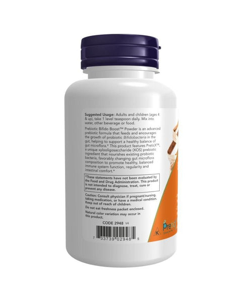 Prebiotic Bifido Boost Powder - 85g - Now Foods - naturvida.pt
