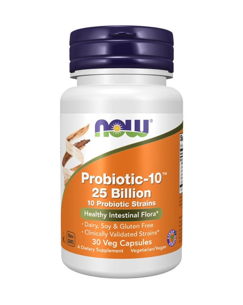 Probiotic - 10 25 Billion - 30 Cápsulas - Now Foods - naturvida.pt
