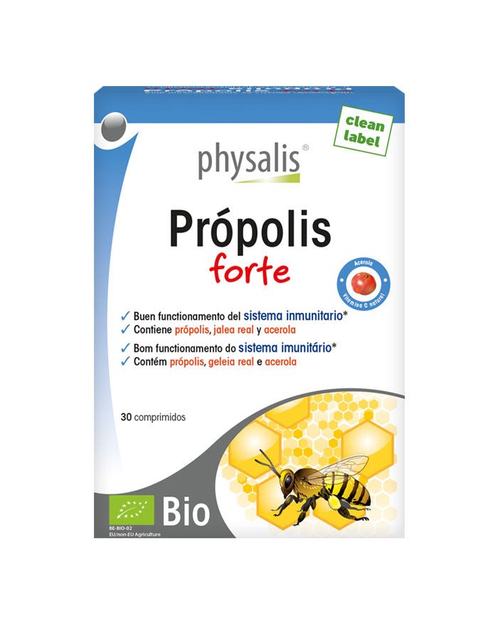 Propolis Forte Bio - 30 Comprimidos - Physalis - naturvida.pt