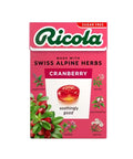 Rebuçados de Ervas Suiças Sabor Arando Vermelho - 50g - Ricola - naturvida.pt