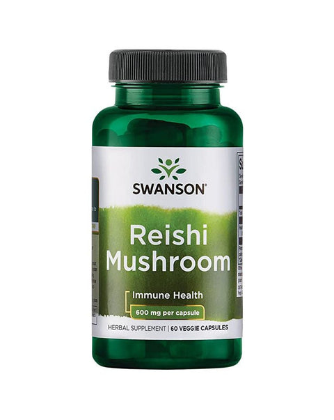 Reishi Mushroom 600mg - 60 Cápsulas - Swanson - naturvida.pt
